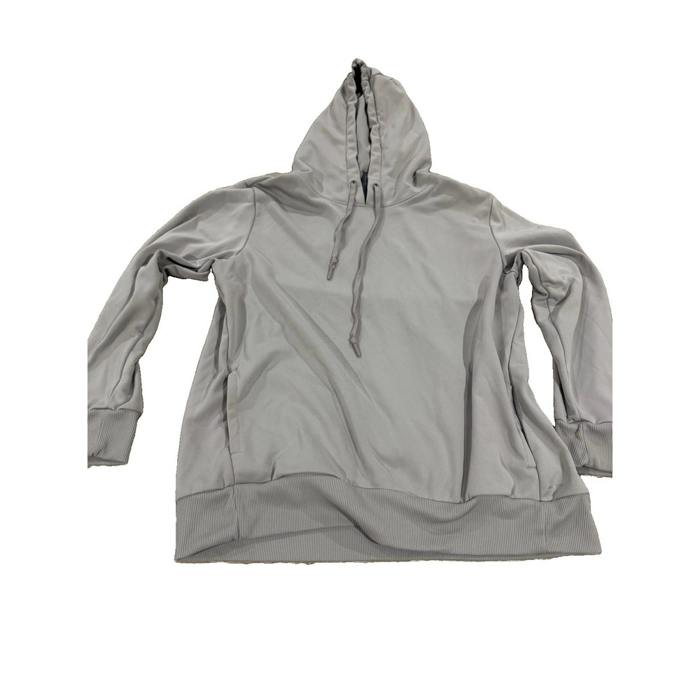 Mondetta Women's Large Light Gray Pullover Hoodie Kangaroo Pocket Athletic
